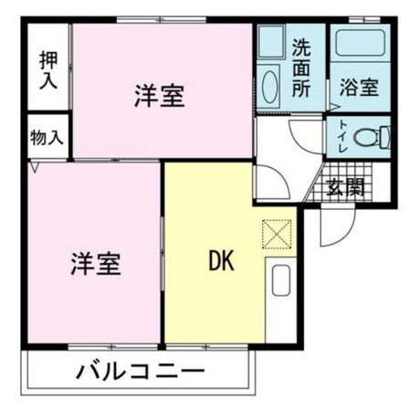 大岡駅 徒歩22分 2階の物件間取画像